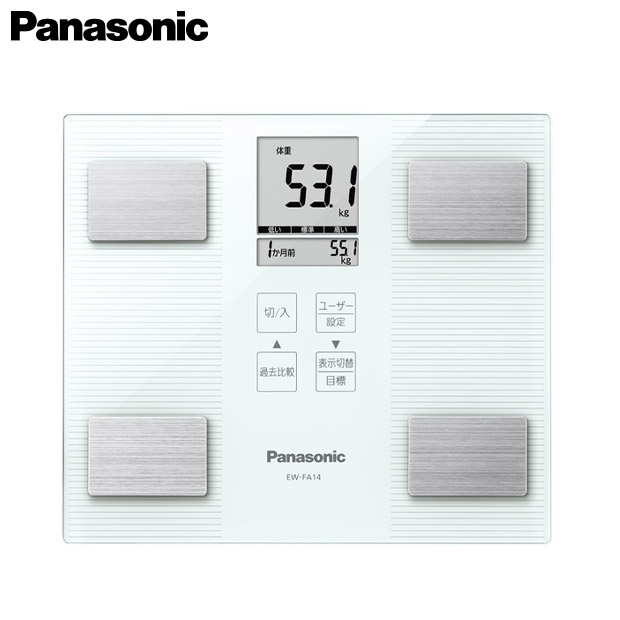 【Panasonic】体組成バランス計 ホワイト（EW-FA14-W）