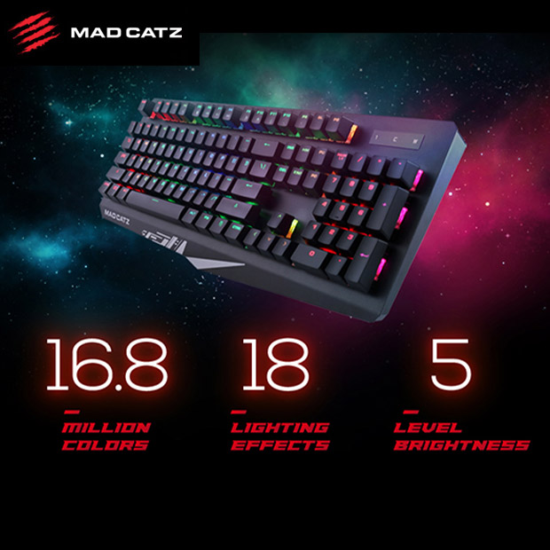 【マッドキャッツ】STRIKE4 メカニカルキーボード 黒（KS13MMUSBL000-0J）
