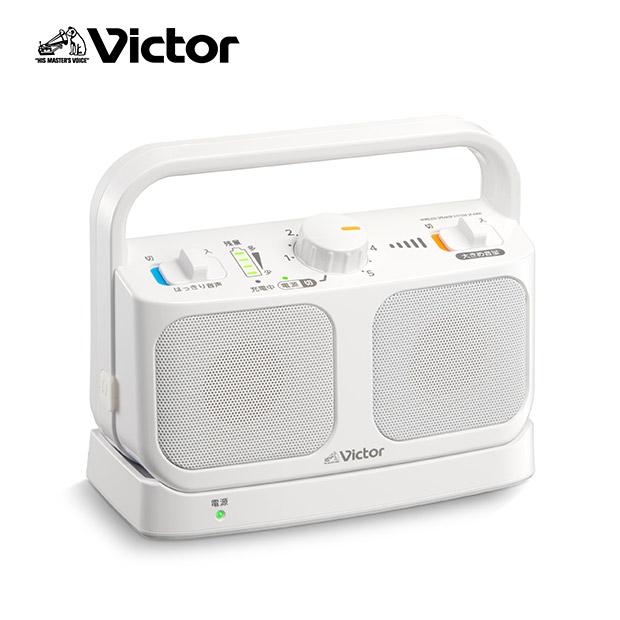 【Victor】みみ楽 TV用ワイヤレススピーカー　ホワイト（SP-A900-W）
