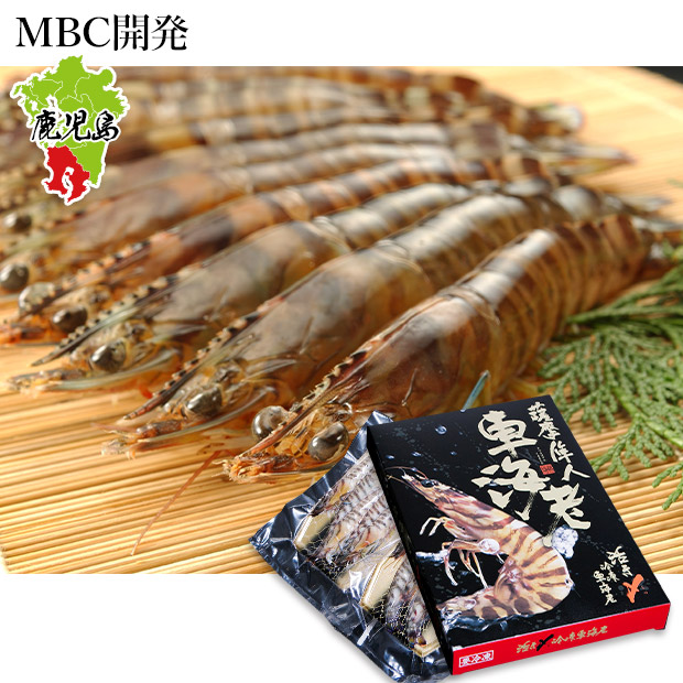 【MBC開発】鹿児島県産 活〆冷凍車海老 125ｇ×2P(生食可)