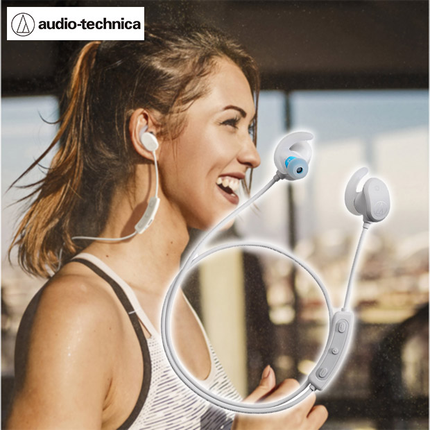 【オーディオテクニカ】ワイヤレスヘッドホン ATH-SPORT60BT ホワイト