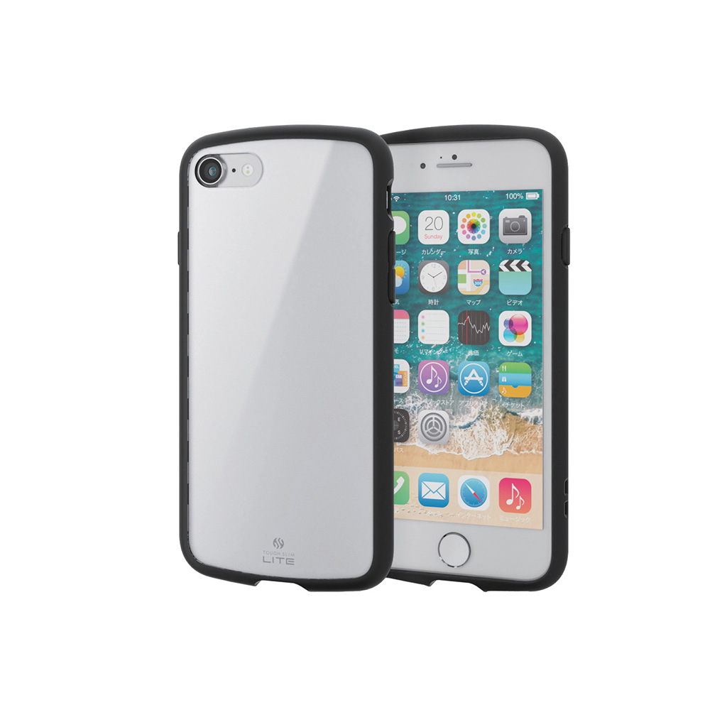 【スマホアクセサリー】エレコム iPhone8/TOUGH SLIM LITE/ホワイト（PM-A17MTSLWH）