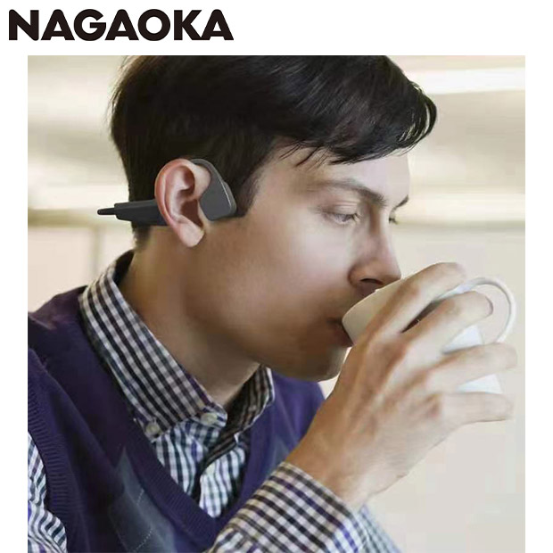 【NAGAOKA】movio 骨伝導イヤホン「ActiBone」 M305BONE BK