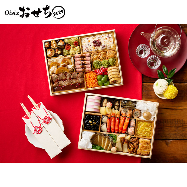 ＜超早得10/14(水)まで＞【Oisix】和洋二段重おせち「上高砂 豊」