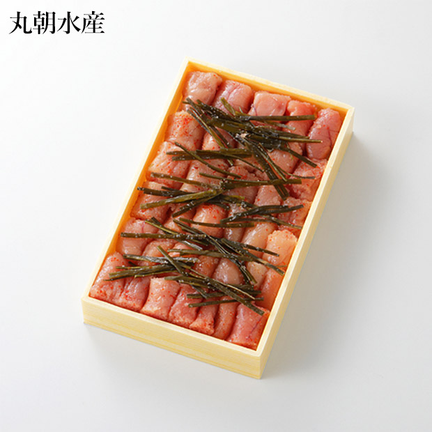 【丸朝水産】昆布漬け辛子明太子（切れ子）400g