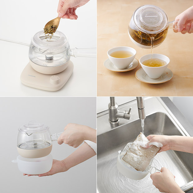 BBIQ特選ショップ | 【ビタントニオ】ガラスケトル KYUSU(VEK-30-I)
