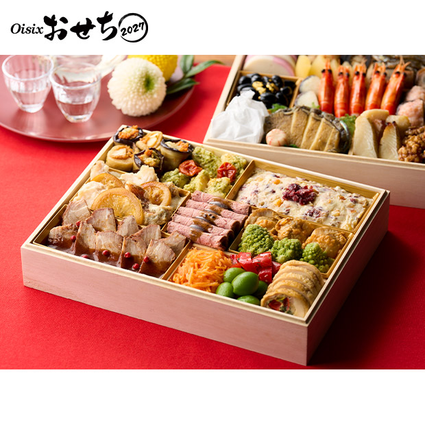 ＜超早得10/14(水)まで＞【Oisix】和洋二段重おせち「上高砂 豊」